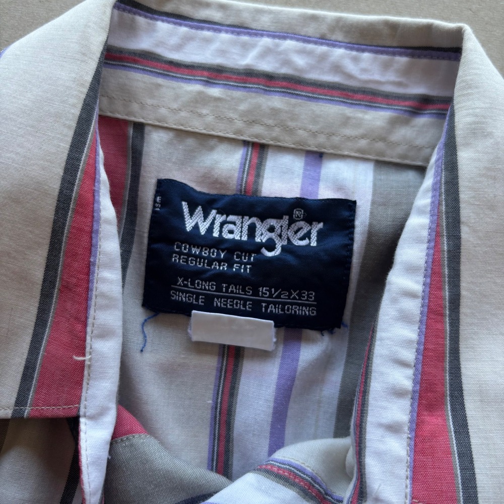 Vintage Wrangler Pearl Snap Shirt - Picture 3 of 4